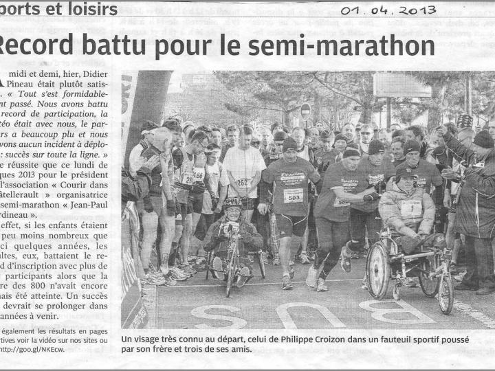 Records battus pour le semi marathon 2013